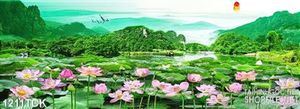 Tranh phong cảnh đầm sen
