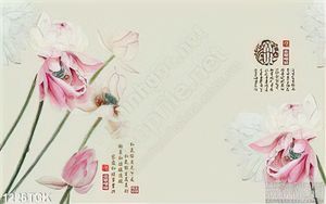 Tranh trang trí tường hoa sen