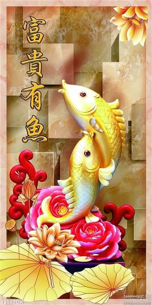 Tranh 3D song ngư
