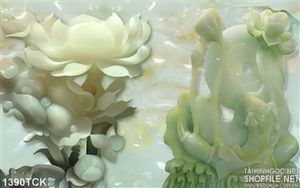 Tranh sen ngọc 3D