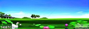 Tranh phong cảnh đầm sen
