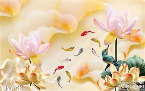 Tranh sen 3D đẹp