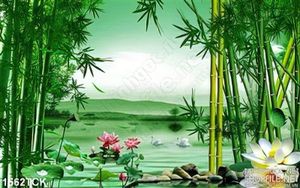 Hồ sen trong đầm trúc