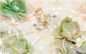 Tranh hoa sen giả ngọc trang trí