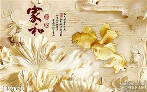 Tranh hoa sen điêu khắc gỗ