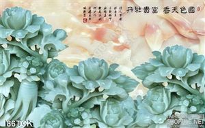 Tranh hoa sen, cá chép giả ngọc