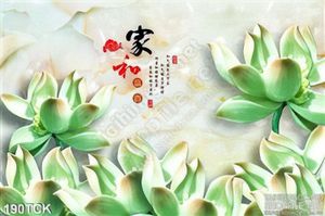 Tranh hoa sen giả ngọc treo tường