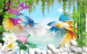 Tranh sơn dầu cá sim betta với chiếc đuôi xinh đẹp in 3d