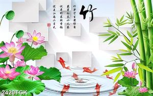 Tranh giả ngọc hoa sen hồng và những đài sen dáp vàng