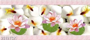 Tranh in canvas đàn cá chép vàng trong hồ sen khoe sắc
