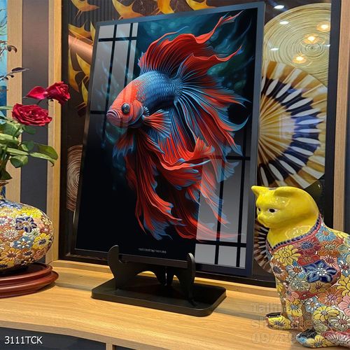 Tranh cá chép hoa sen treo tường mang nhiều ý nghĩa