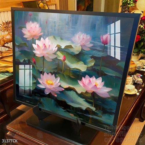 Tranh cá chép hoa sen treo tường mang nhiều ý nghĩa