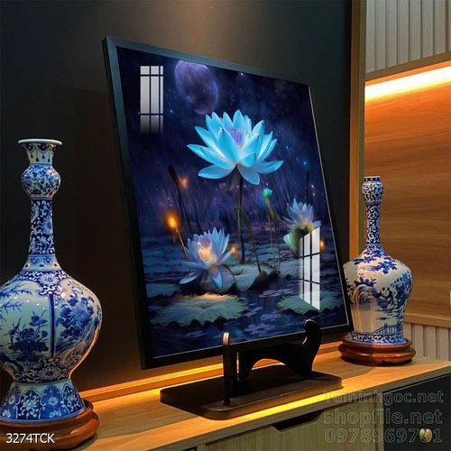 Tranh cá chép hoa sen đẹp mang nhiều ý nghĩa 
