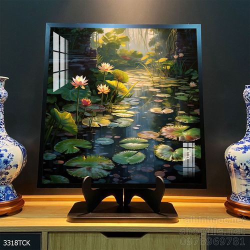 Tranh cá chép hoa sen đẹp mang nhiều ý nghĩa 