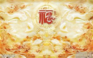 Tranh hoa sen, cá chép giả ngọc đẹp