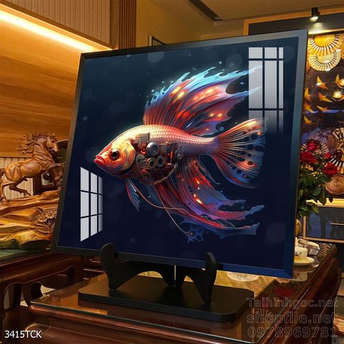 Tranh cá chép hoa sen đẹp mang nhiều ý nghĩa 