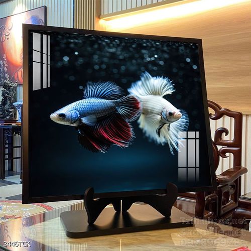Tranh cá chép hoa sen treo tường mang nhiều ý nghĩa