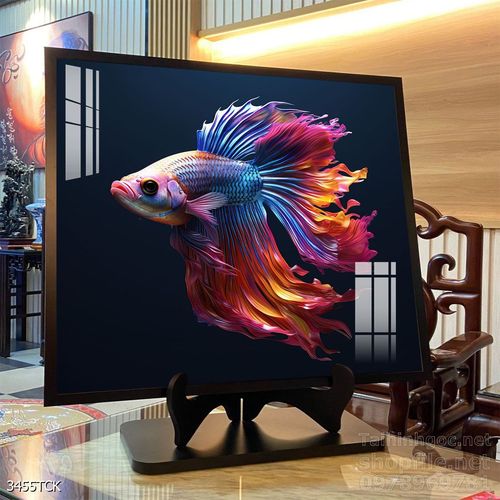Tranh cá chép hoa sen treo tường mang nhiều ý nghĩa