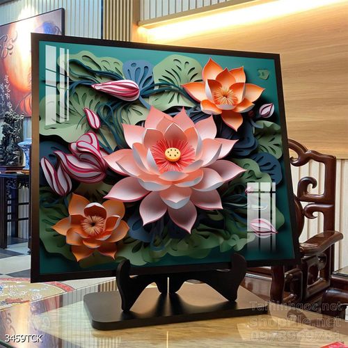 Tranh cá chép hoa sen đẹp mang nhiều ý nghĩa 