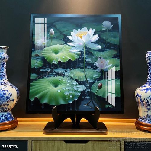 Tranh cá chép hoa sen treo tường mang nhiều ý nghĩa