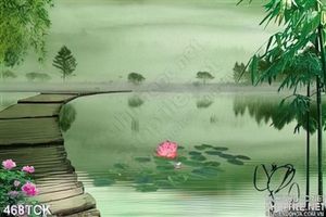 Tranh hoa sen, cá chép phong thủy