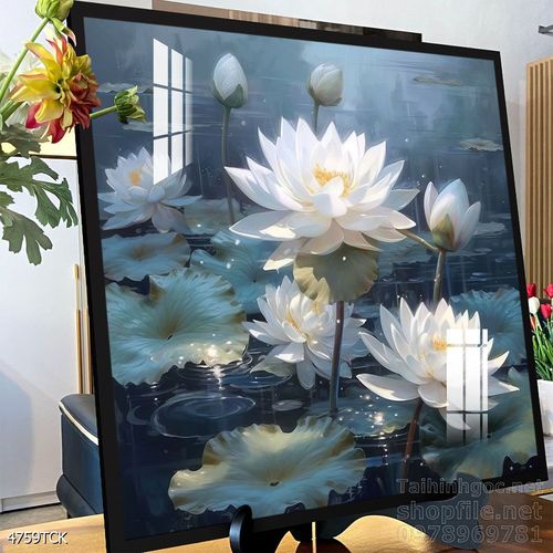 Tranh cá chép hoa sen treo tường mang nhiều ý nghĩa