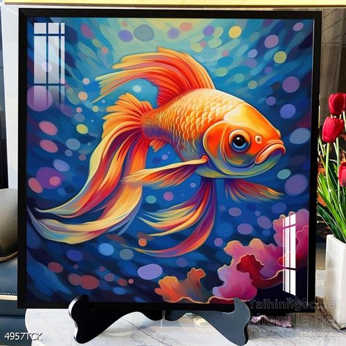 Tranh cá chép hoa sen đẹp mang nhiều ý nghĩa 