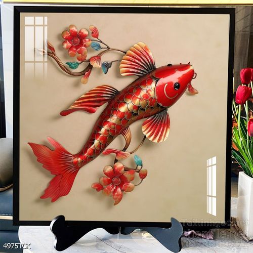 Tranh cá chép hoa sen đẹp mang nhiều ý nghĩa 