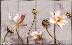 Tranh cành hoa sen đẹp nghệ thuật