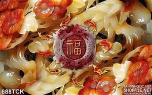 Tranh giả ngọc nghệ thuật ấn tượng đẹp 3d
