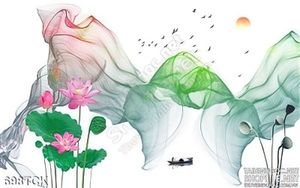 Tranh sơn dầu hoa sen 3d in uv file chất lượng cao