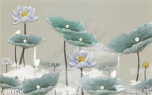 Tranh nghệ thuật hoa sen khổ ngang decor
