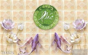 Tranh chữ phúc 3d hoa giả ngọc