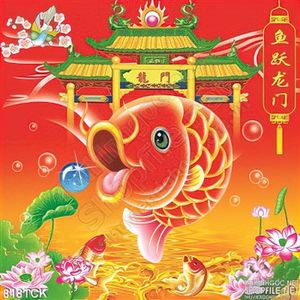 Tranh cá chép đỏ đón xuân rực rỡ