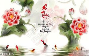 Tranh ơn thầy giả ngọc wall psd