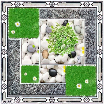 Tranh in gạch lót sân nhà mẫu mới nhất hiện nay