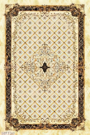 Tranh in gạch lát sảnh khách sạn sang trọng