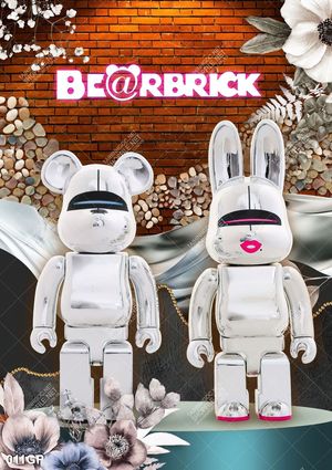 Tranh file gốc gấu bearbrick đẹp ấn tượng