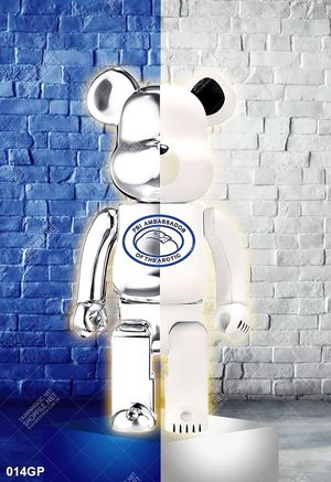 Tranh file gốc gấu bearbrick đẹp ấn tượng