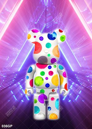 Tranh gấu bearbrick treo tường nổi bật