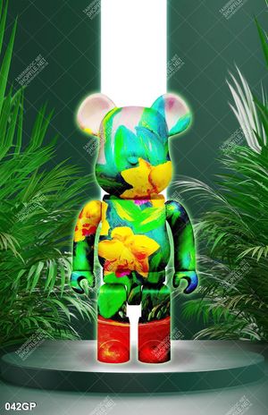 Tranh treo tường  gấu bearbrick đẹp độc đáo