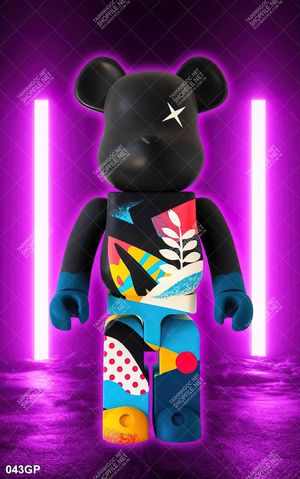 Tranh file gốc gấu bearbrick đẹp ấn tượng