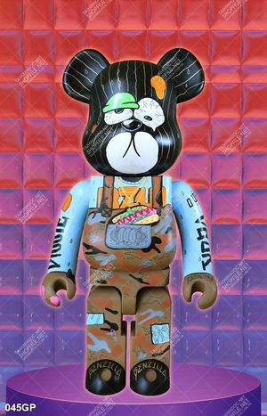 File tranh gấu bearbrick decor trang trí tường đẹp