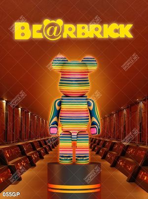 Tranh treo tường gấu bearbrick chất lượng cao