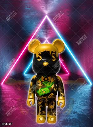 File tranh gấu bearbrick decor trang trí tường đẹp