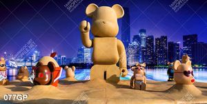 Tranh file gốc gấu bearbrick đẹp ấn tượng