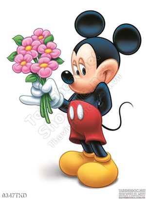 Tranh Chuột mickey trang trí phòng ngủ