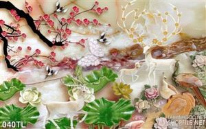 Tranh lụa 3D hoa mùa xuân đẹp