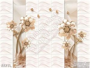 Tranh lụa 3D hoa trang sức độc đáo