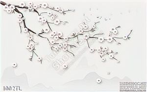 Tranh hoa đào trang trí Tết
